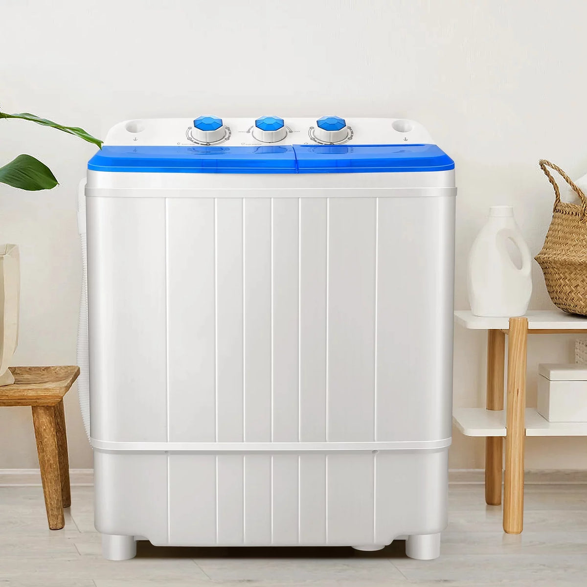 11lbs Washer & 6.6lbs Spin Dryer Combo Washing Machine V3564