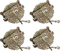 (4pk) 6,600lbs Safe Working Load Chain and Binder kit with 3/8"X20' G70 Chain and Ratchet Load Binders H688301