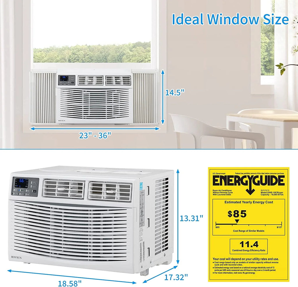 5000 BTU White Window Air Conditioner Y49299