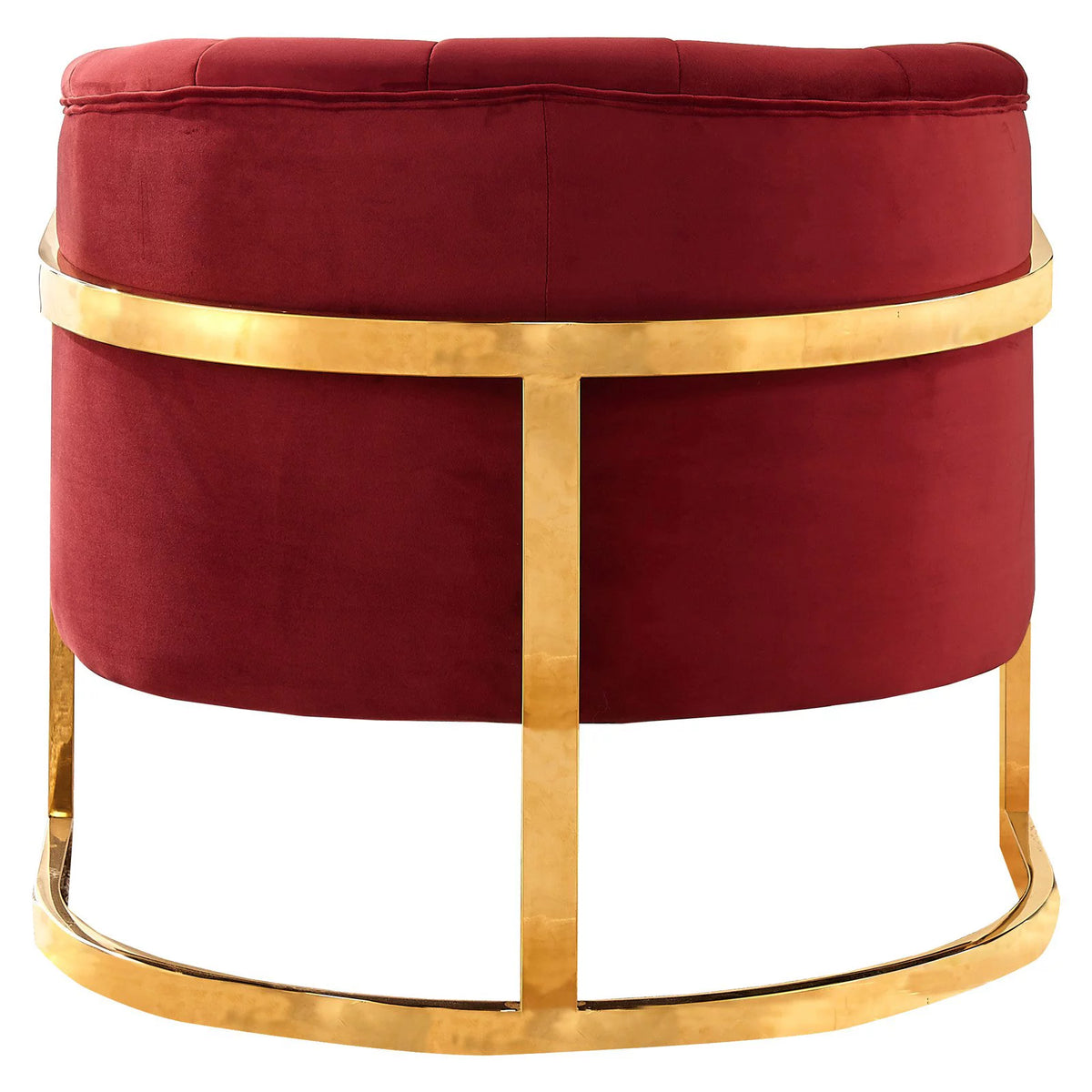 Green Velvet Accent Chair with Stainless Steel Base S611296