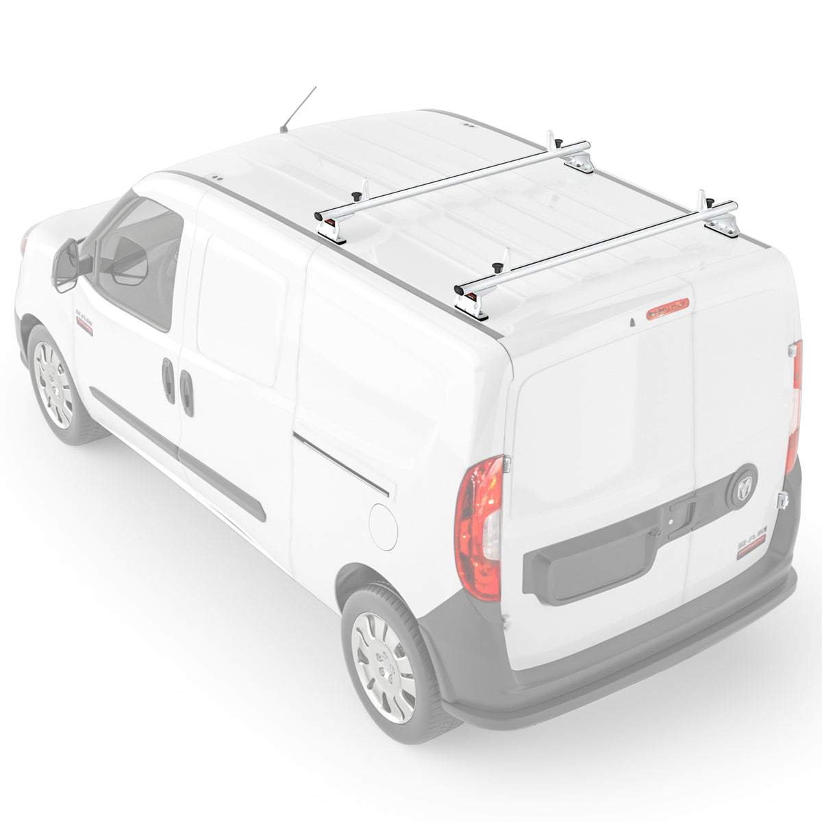 Aluminum 2 Bar Van Roof Rack System with Ladder Stopper J21146