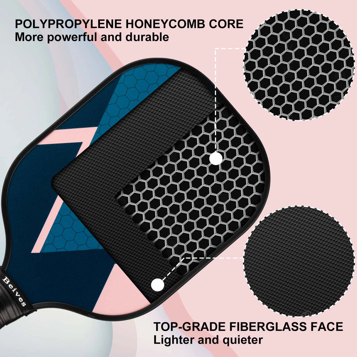 Fiberglass Pickleball Paddles Set of 4 F14478