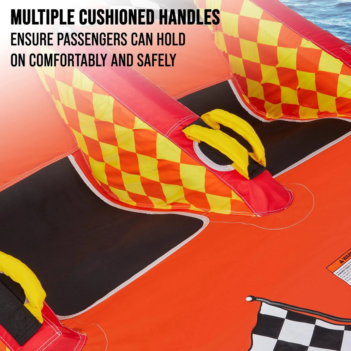1-2 Person Towable Water Tube with Cushion Seats U7045
