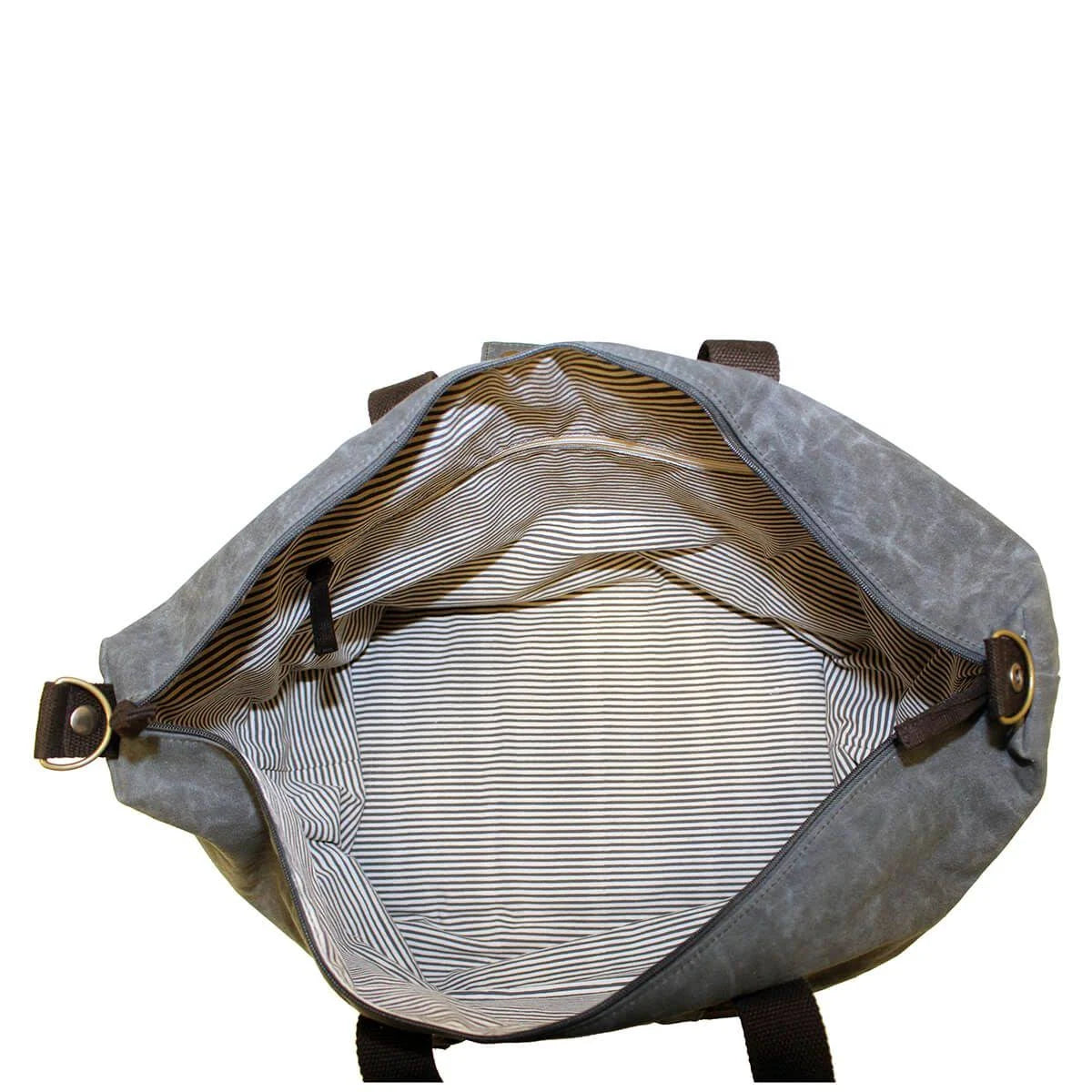 Slate Waxed Canvas Weekender M381
