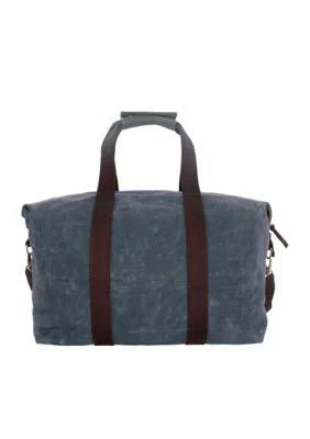 Slate Waxed Canvas Weekender M381