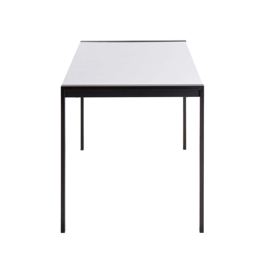 Dinette Table with Black Metal and White Wood N534435