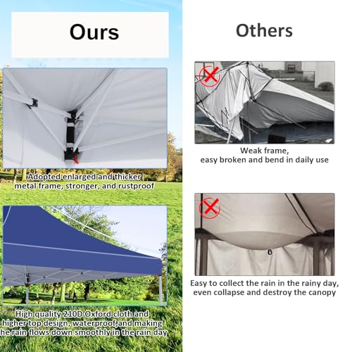 10x20 Pop Up Canopy Tent with 6 Sidewalls White O984