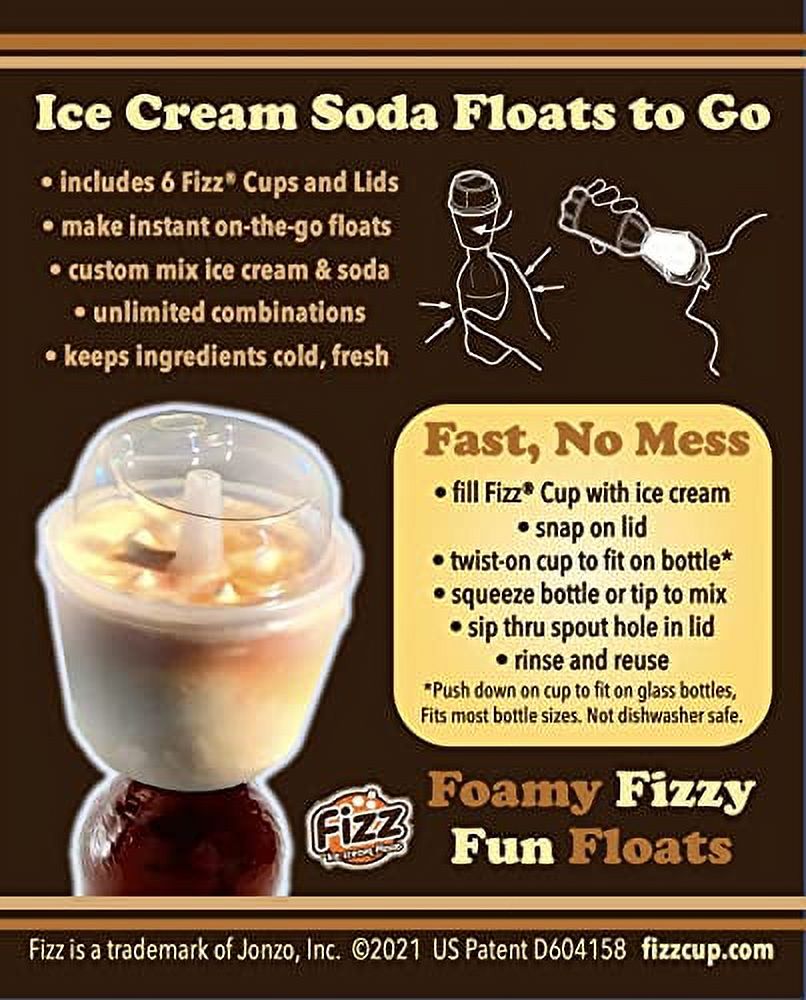 12-Pack Reusable Ice Cream Float Accessories T615