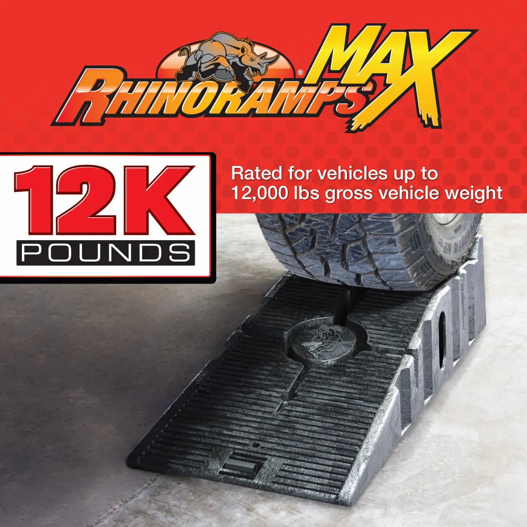 Black Resin Vehicle Ramp Pair, 12,000lb, 2 Pieces W713